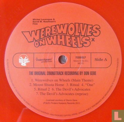 Werewolves on Wheels (Original Motion Picture Soundtrack) - Image 3