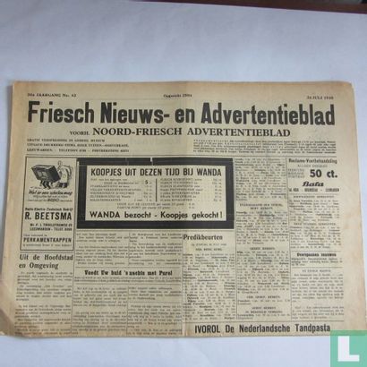 Friesch nieuws- en Advertentieblad 43 - Image 1