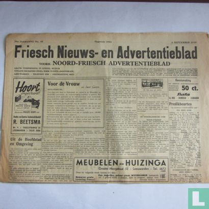Friesch nieuws- en Advertentieblad 49 - Image 1