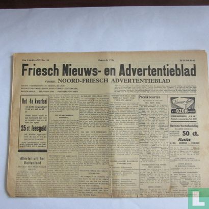 Friesch nieuws- en Advertentieblad 39 - Image 1