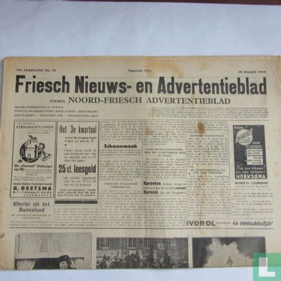 Friesch nieuws- en Advertentieblad 26 - Image 1