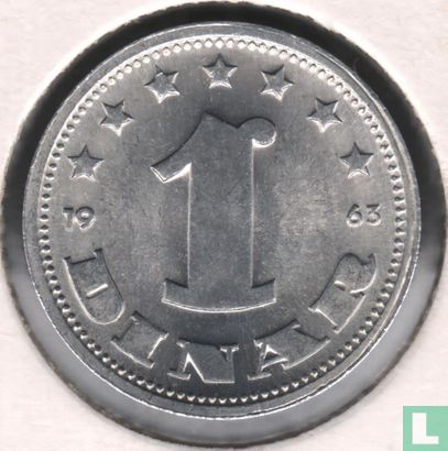 Yugoslavia 1 dinar 1963 - Image 1