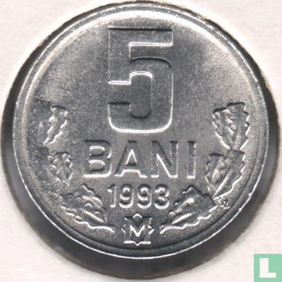 Moldavie 5 bani 1993 - Image 1
