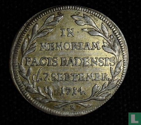 Germany  In Memoriam Pacis Badensis  7.Septembre, 1714 - Afbeelding 1