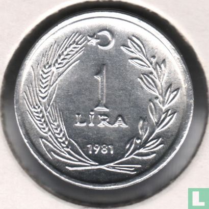 Turkey 1 lira 1981 - Image 1