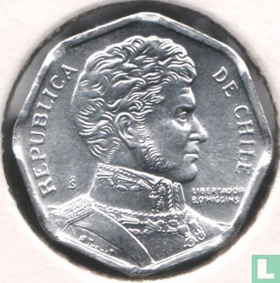 Chili 1 peso 1992 (type 2) - Image 2