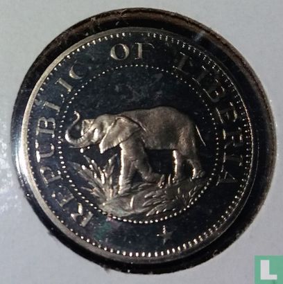 Liberia 5 cents 1975 (PROOF) - Afbeelding 2