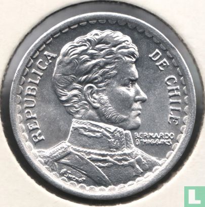 Chili 1 peso 1958 - Image 2