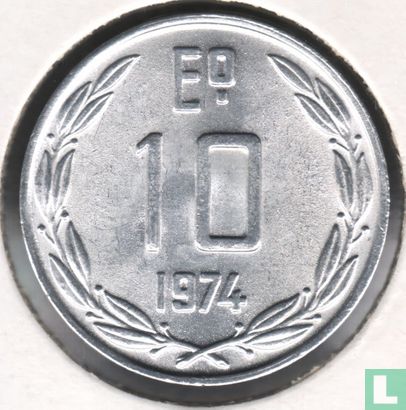 Chile 10 escudos 1974 - Image 1