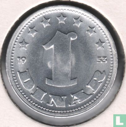 Jugoslawien 1 Dinar 1953 - Bild 1