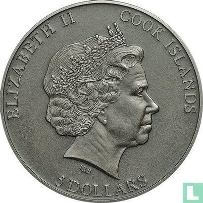Îles Cook 5 dollars 2015 "Narwhal" - Image 2