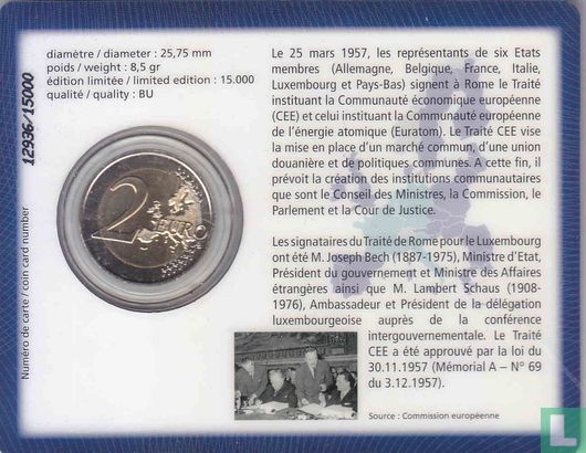 Luxemburg 2 Euro 2007 (Coincard) "50th anniversary of the Treaty of Rome" - Bild 2