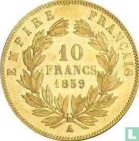 Frankrijk 10 francs 1859 (A) - Afbeelding 1