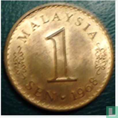 Malaisie 1 sen 1968 - Image 1