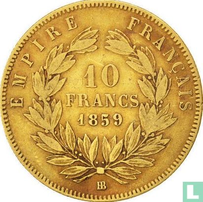 Frankreich 10 Franc 1859 (BB) - Bild 1