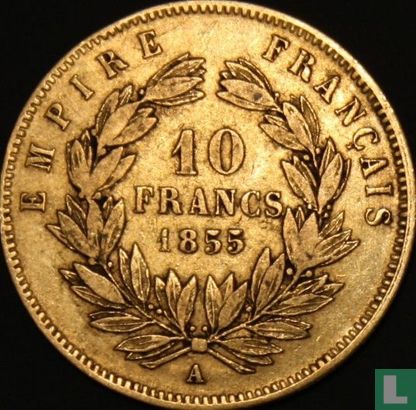 Frankrijk 10 francs 1855 (A - 19 mm) - Afbeelding 1