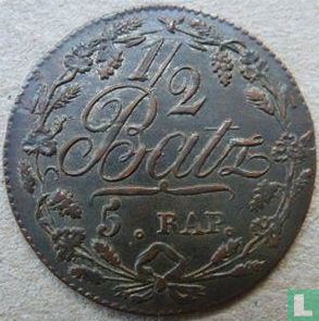 Vaud ½ batzen / 5 rappen 1816 - Image 2