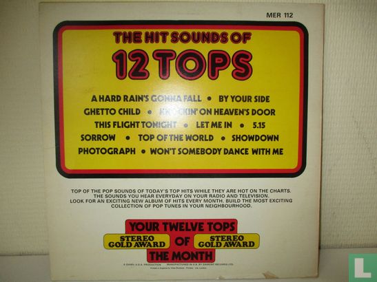 12 Tops Volume 16 - Todays Top Hits - Image 2