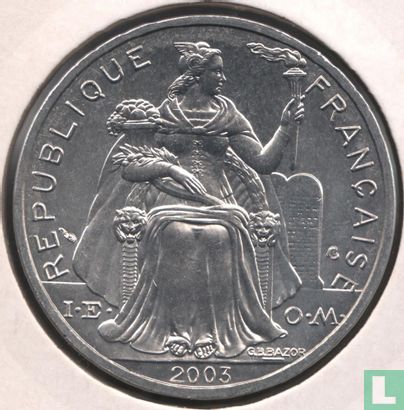 Nieuw-Caledonië 5 francs 2003 - Afbeelding 1