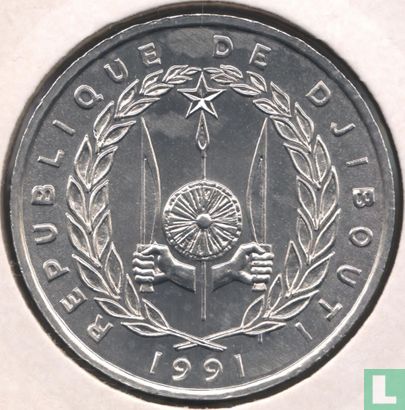 Djibouti 5 francs 1991 - Afbeelding 1