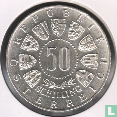 Austria 50 schilling 1963 "600 years Austrian Tyrol" - Image 2