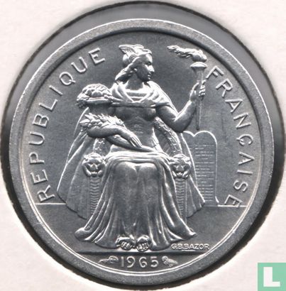 Frans-Polynesië 1 franc 1965 - Afbeelding 1