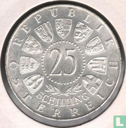 Oostenrijk 25 schilling 1963 "300th anniversary Birth of Prince Eugene of Savoy" - Afbeelding 2