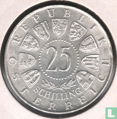 Autriche 25 schilling 1958 "100th anniversary Birth of Carl Auer von Welsbach" - Image 2