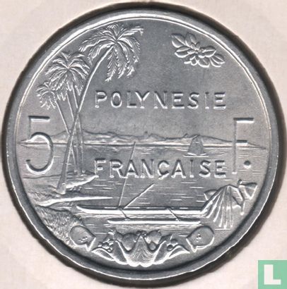 French Polynesia 5 francs 1975 - Image 2