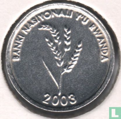 Ruanda 1 Franc 2003 - Bild 1