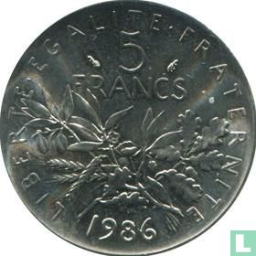 France 5 francs 1986 - Image 1