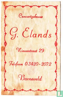 Concertgebouw G. Elands  - Afbeelding 1