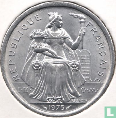 French Polynesia 2 francs 1975 - Image 1