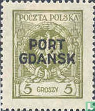 Adler, mit Aufdruck Port Gdansk