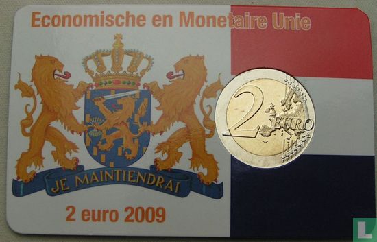 Nederland 2 euro 2009 (coincard) "10th anniversary of the European Monetary Union" - Afbeelding 2