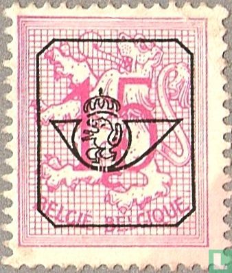 Cijfer op heraldieke leeuw
