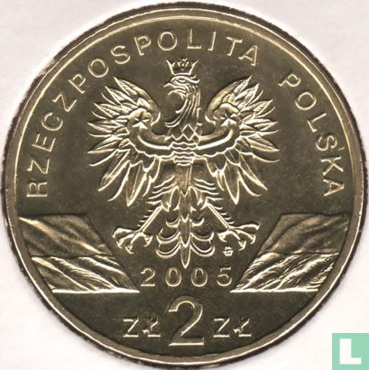 Polen 2 Zlote 2005 "Eurasian eagle-owl" - Bild 1