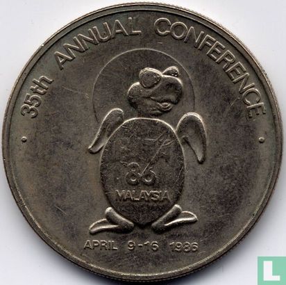 Maleisië 1 ringgit 1986 "35th annual PATA conference" - Afbeelding 1