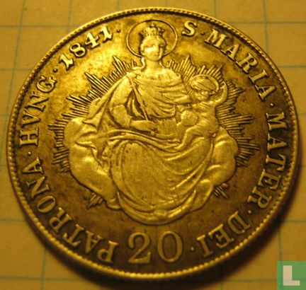 Hongarije 20 krajczar 1841 - Afbeelding 1