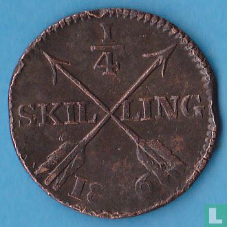 Suède ¼ skilling 1806 - Image 1