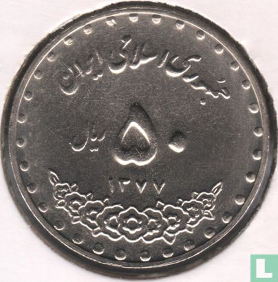 Iran 50 rials 1998 (SH1377) - Image 1