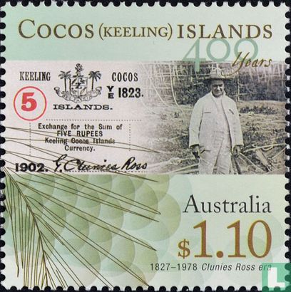 400 years discovery Cocos Islands  