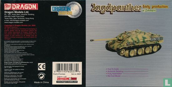 Jagdpanther production précoce w / Zimmerit