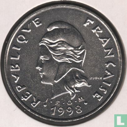 Polynésie française 50 francs 1998 - Image 1