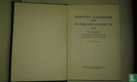 Beknopt handboek der kerkgeschiedenis - Image 3