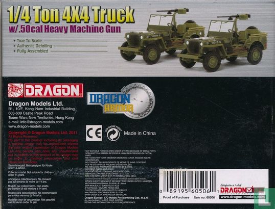 1/4 Ton 4x4 Truck w/.50cal Heavy Machine Gun