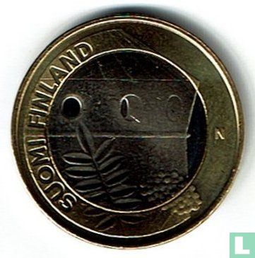 Finland 5 euro 2013 "Provincial buildings - St. Olaf castle in Savonia" - Afbeelding 2