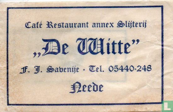 Café Restaurant annex Slijterij "De Witte" - Afbeelding 1