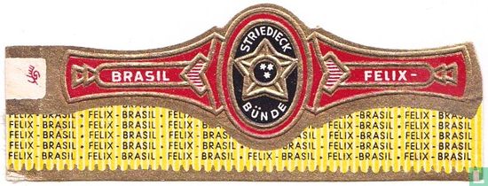 Striedieck Bünde - Brasil - Felix- (30 x felix brasil op gele onderkant) - Image 1