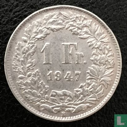Zwitserland 1 franc 1947 - Afbeelding 1